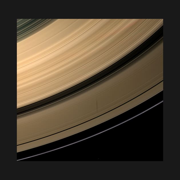 Saturn's rings at equinox, Cassini image (C012/2505) by SciencePhoto