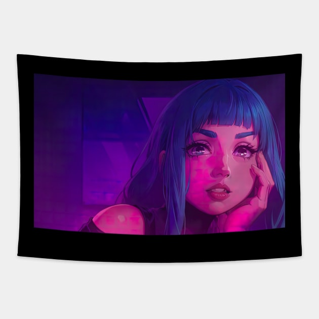 synthetic affection Tapestry by mindworldz