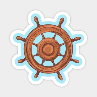 Vintage Ship Wheel Magnet