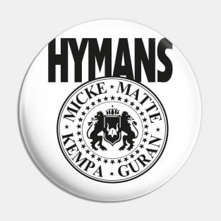 The Hymans classic black logo in new design Pin