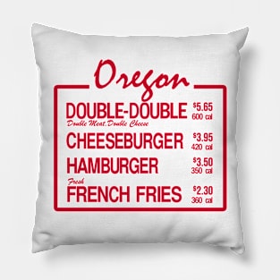 Oregon Burger Pillow