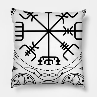 Vegvisir - The Viking Compass | Norse Pagan Symbol Pillow