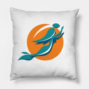 Miami Mermaids Pillow