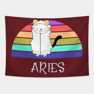 Cat Horoscope Aries Tapestry