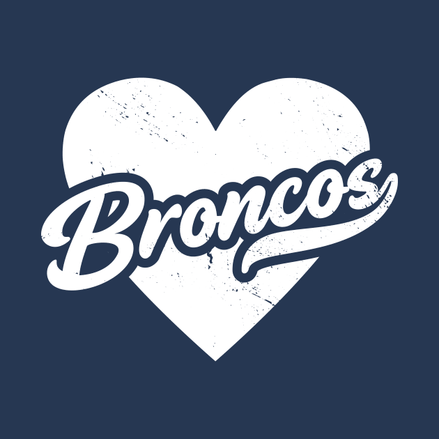 Vintage Broncos School Spirit // High School Football Mascot // Go Broncos by SLAG_Creative