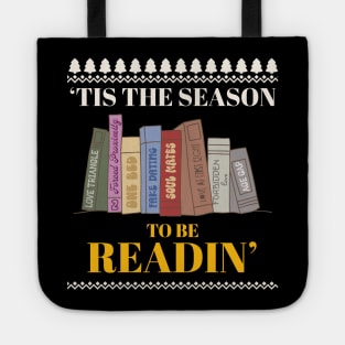 Bookish book Christmas holiday gifts & librarian gift for book nerds, bookworms Tote