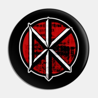 Red note dead kennedys Pin