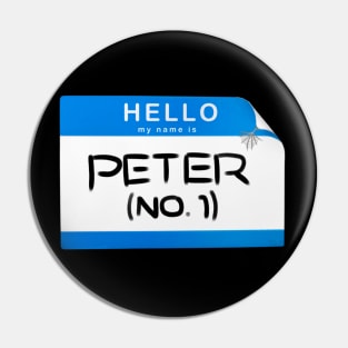 Peter Variant No. 1 Nametag Meme Pin