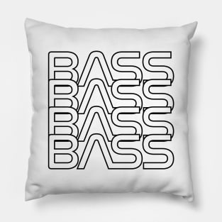 Bass Repeated Text Light Theme Pillow