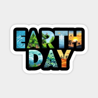 Earth Day Environmental Protection Save Tree & Animals Magnet