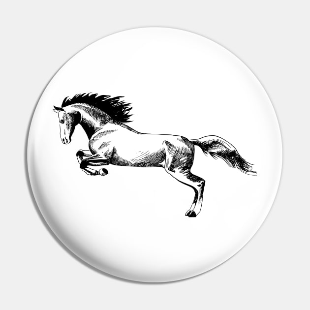 running horse Pin by VicaVeresk