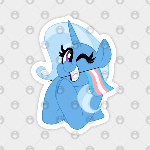 This Mare says TRANS RIGHTS! Magnet by SodaPopBlast