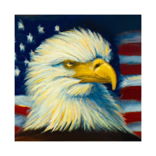 American Flag and Bald Eagle 5 T-Shirt