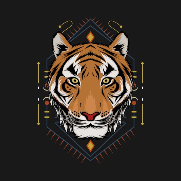 Tiger vector illustration by AGORA studio