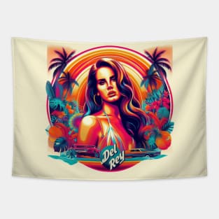 Lana Del Rey - Sunset Beach Tapestry