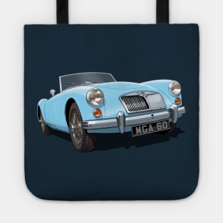 MGA roadster in light blue Tote