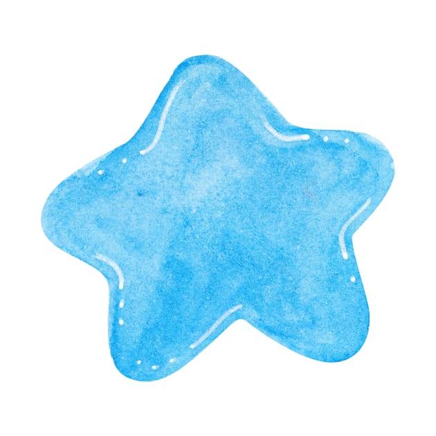 Baby blue star by shoko