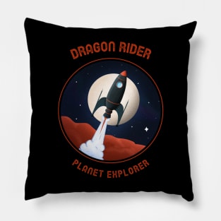 Dragon Rider - Planet explorer Pillow