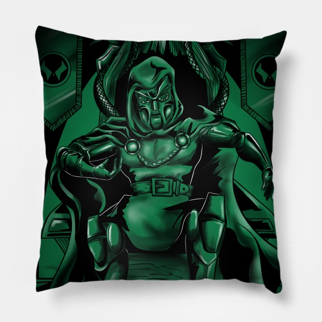 Doom in Black Pillow by nickbeta