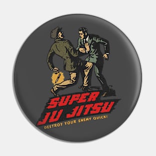 Vintage Ju Jitsu Action Pin