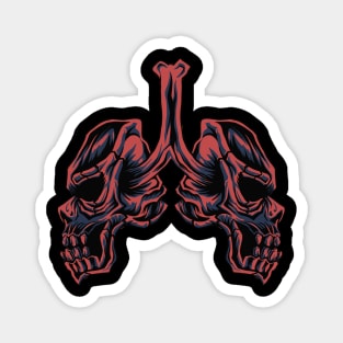 the skull lung Magnet