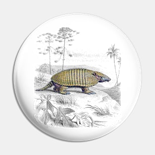 Armadillo (Victorian Painting) Pin