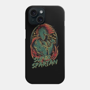 Super Spartan Artwork Warrior Michigan State Phone Case