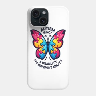 Autism's Colorful Wings: Mind Body Balance Phone Case