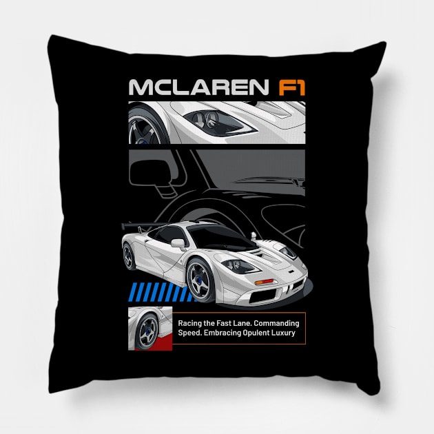 Legendary McLaren Car Pillow by milatees