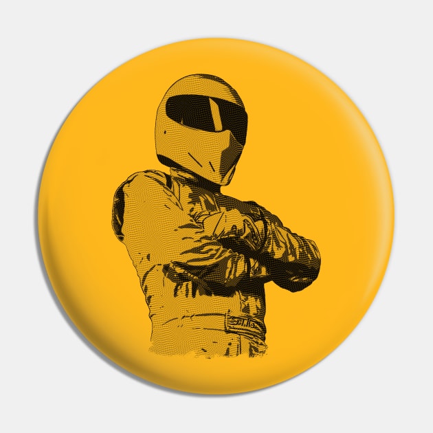 The Stig - Simple Engraved Pin by Chillashop Artstudio