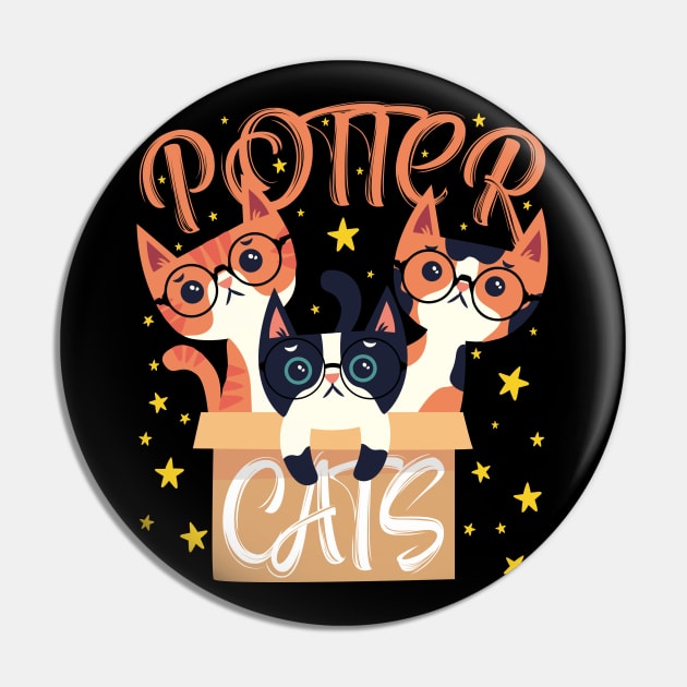 Potter Cats 3 Pin by TarikStore