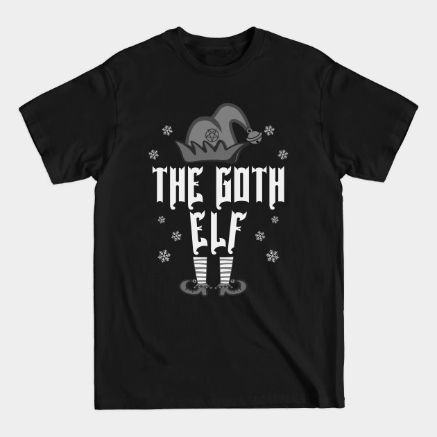 Discover The Goth Elf Matching Family Group Christmas - Gothic Aesthetic - T-Shirt