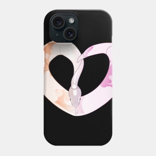 Ball Python Heart (Lesbian Pride Design) Phone Case