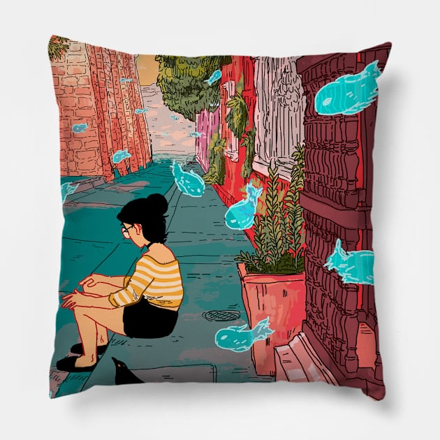 Cartagena Pillow by reysaurus