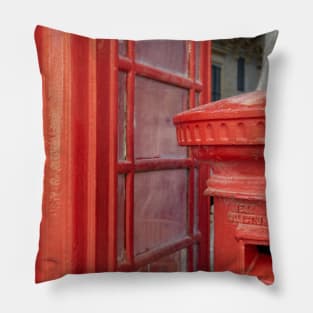 The Red Phone Booth Pillow