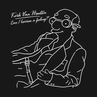 Can I Borrow A Feeling? - Outline Black T-Shirt