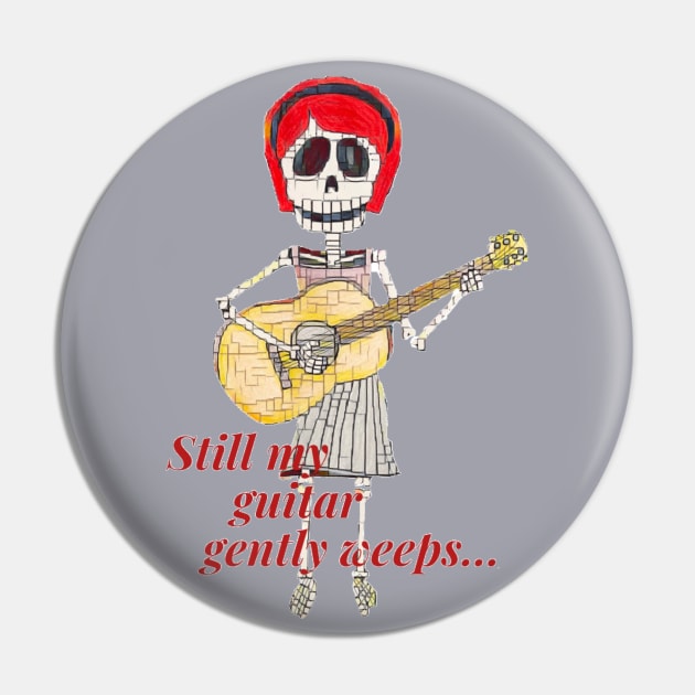 Lively Bones Guitar Girl pixel finish. Pin by LuvbuzzArt