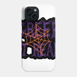 Creep it Real, Halloween inspired colorful typography design Phone Case