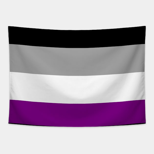 Proud Asexual Pride Flag (Proud LGBT LGBTQ+ Community Pride Flag) Tapestry by Teeworthy Designs