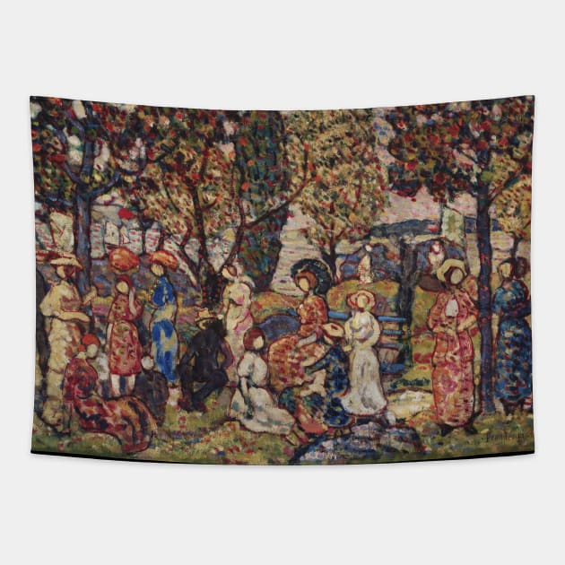 Autumn by Maurice Brazil Prendergast Tapestry by MasterpieceCafe