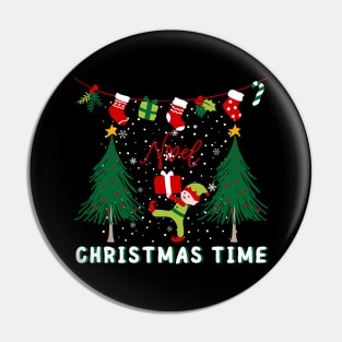 Noel, Christmas Time Pin