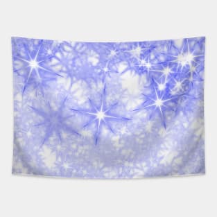Blue abstract texture glitter sparkle art Tapestry