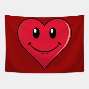 Heart Smiley Tapestry