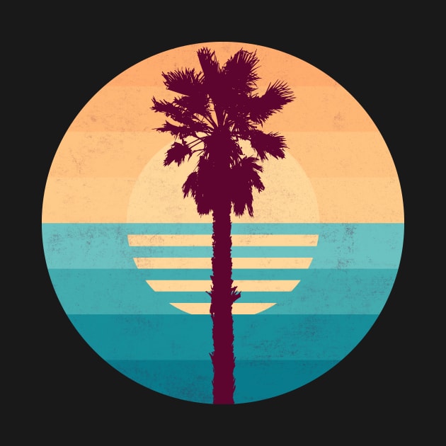 Summer Palm Tree by Drop23