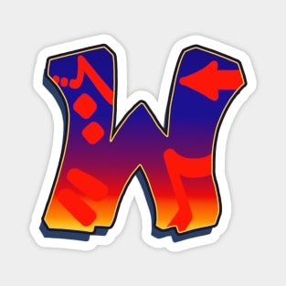 Letter W - Night Sky Magnet