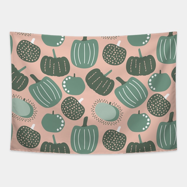 Pumpkin Patch (Graze) Tapestry by Cascade Patterns