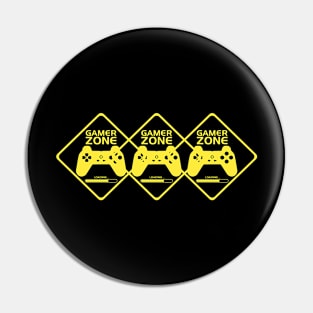 Gamer Yellow Minimalist Aesthetic Design Pin