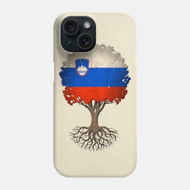 Tree of Life with Slovenian Flag Phone Case by jeffbartels