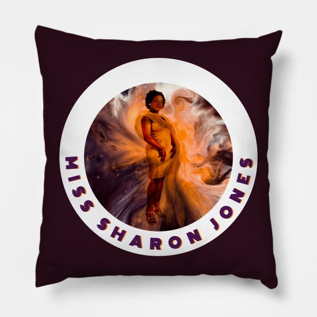 Miss Sharon Jones Pillow by CoolMomBiz