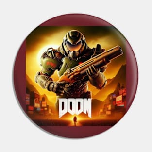 Doom Guy Big Gun Pin